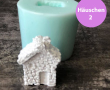 Silikon - Gießform - Miniatur Häuschen - winzig klein - Häuschen 2 - vielfältig nutzbar
