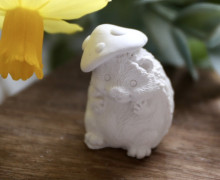 Silikon - Gießform - Zuckersüßer Mini Igel - Pilzhut - vielfältig nutzbar