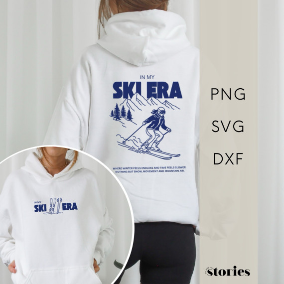 Plotterdatei SVG - In my Ski Era | Ski & Winter Design