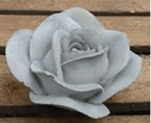 Silikon - Gießform - Schöne Rosenblüte - aufgeblüht - vielfältig nutzbar