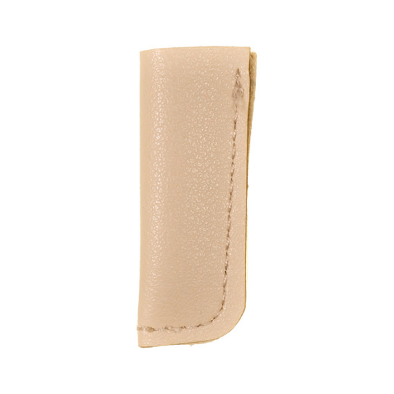 2 Kordelenden - 50mm - Lederimitat - Nappa - Veno - Creme