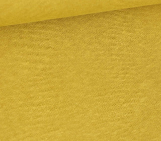 Leinen-Viskose Jersey - Slubgarn - Uni - Senfgelb