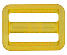 1 Leiterschnalle - Kunststoff - 25mm - Transparent - Gelb