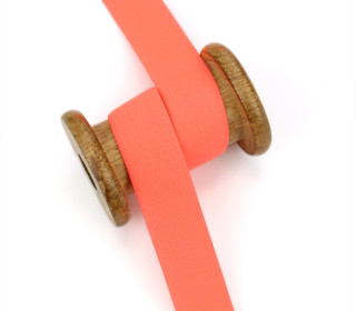 1m Gummiband - Elastisch - Uni - 25mm - Neonorange