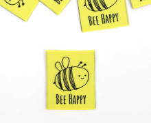 1 Label - BEE HAPPY - Gelb