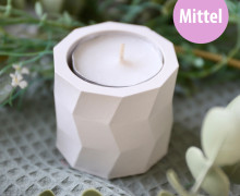 Silikon - Gießform - Geometrische Teelichthalter - Mittel - vielfältig nutzbar