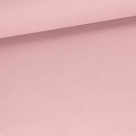 Waffelstrick-Jersey - Feine Struktur - 315g - Uni - Altrosa Hell