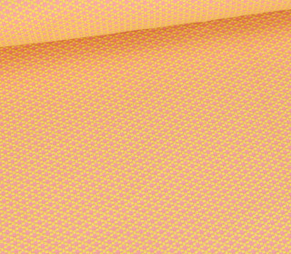 Bio-Elastic Minijacquard Jersey - 3D - Moody Knit - Choose Your Vibe - Hamburger Liebe - Babyrosa/Pastellgelb