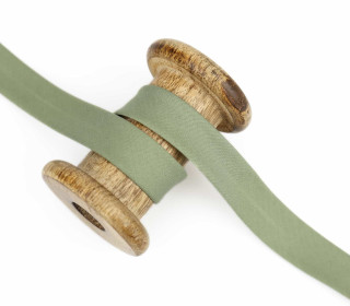 1 m Schrägband - Popeline - Uni - 20mm - Lichtgrün