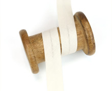 3 Meter Schrägband - Baumwolle - Warmweiß - Uni - 2cm x 3m - Zugeschnitten