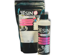 Jesin Probier Paket - 0,5 kg Jesin Puder - 0,25 kg Acrylharz (flüssig) - Colorberry - 2-Komponenten-System
