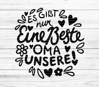 Plotterdatei Beste Oma SVG DXF