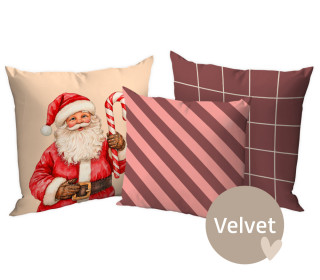 Kissenstoff - DIY - Kissen-Set - Rustic Christmas - Velvet - abby and amy