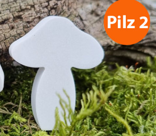 Silikon - Gießform - Mini Pilze - 4er-Set - Pilz 2 - vielfältig nutzbar