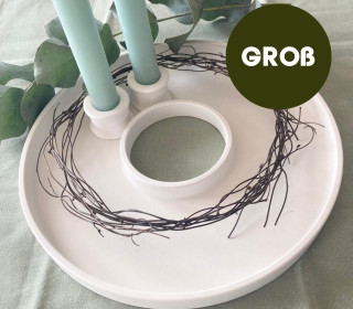 Silikon - Gießform - Dekotablett - Ring - GROß - vielfältig nutzbar