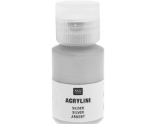 Acrylfarbe - Acrylini - 22ml - Matt - Geruchsarm - Rico Design - Silber