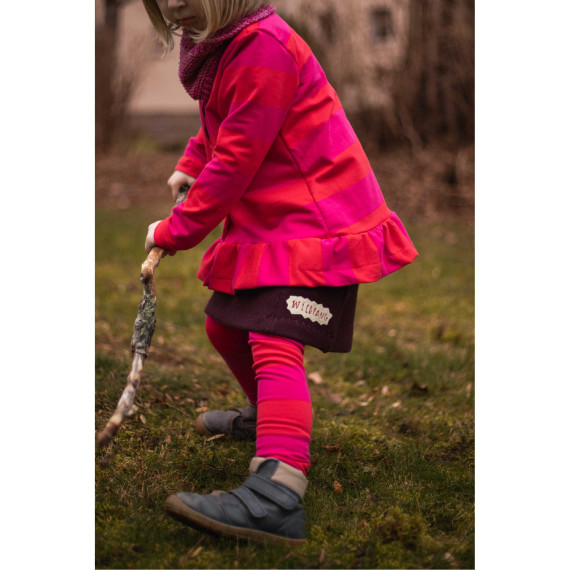 Sommersweat - Just Stripes! - Streifen - Dunkelrot/Fuchsia
