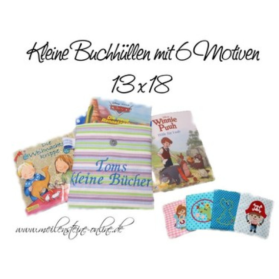Stickdatei - kleine Bücherhülle ITH 13 x 18 Rahmen