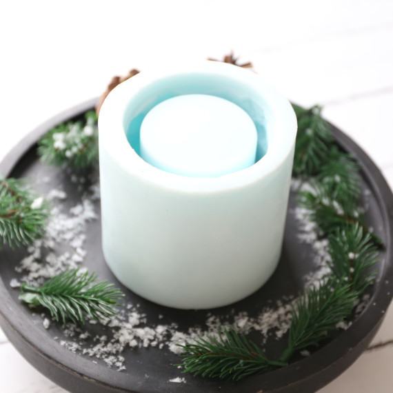 Silikon - Gießform - Teelichthalter - Dekobecher - Weihnachten - vielfältig nutzbar