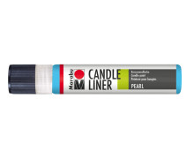 1 Kerzenmalstift - Candle-Liner - Perlmutt-Effekt - 25ml - Marabu - Hellblau (Col. 090)