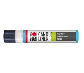 1 Kerzenmalstift - Candle-Liner - Perlmutt-Effekt - 25ml - Marabu - Hellblau (Col. 090)