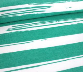 Jersey - Painted Stripes - Grün - Nancy Kers