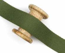 1m weiches Gurtband - 40mm - Farngrün