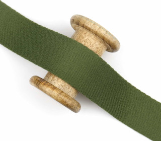 1m weiches Gurtband - 40mm - Farngrün