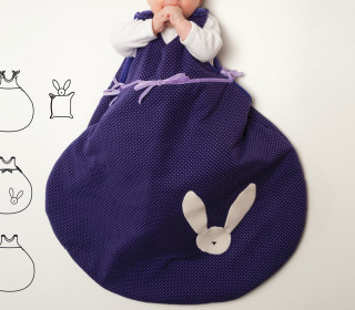 Baby Schlafsack Schnittmuster pdf + Kuscheltier. Pucksack Ballonform gefüttert für Kinder Ebook TONDO + TONDINO von Patternforkids Gr. 56 - 86