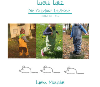 Luett Muuske eBook Luett Latz - die Outdoor Latzhose Gr. 80-116 aus  Walk oder Softshell