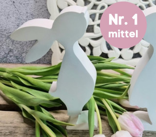 Silikon - Gießform - Süßer Osterhase - Nr. 1 - MITTEL - vielfältig nutzbar