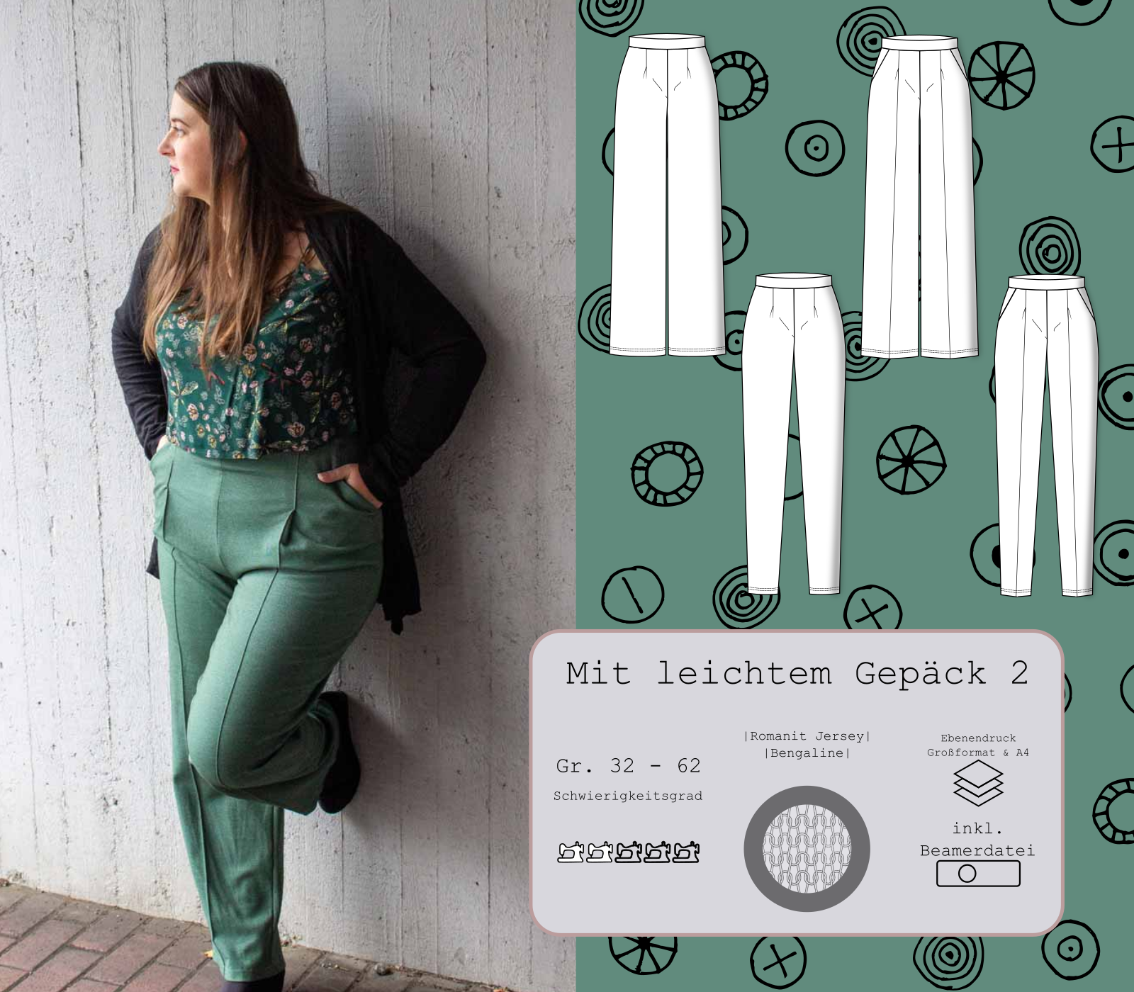 Hose Mit leichtem Gepäck 2 Gr. 32 - 62 für Damen