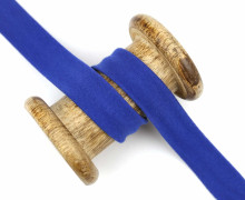 1 Meter elastisches Schrägband - 20mm - Jersey - Royalblau