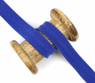 1 Meter elastisches Schrägband - 20mm - Jersey - Royalblau