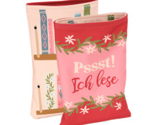 DIY-NÄHSET - Buchtasche -  Pssst! Ich lese - Softshell - abby and amy