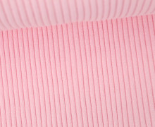 Hipster Bündchen - Rippen - Uni - Schlauchware - Rosa