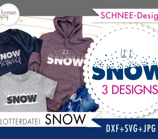 SNOW - Plotterdatei - Design von formenfroh - dxf+svg+jpg