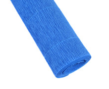 Floristenkrepp - Blumenkrepp - Krepppapier - 1 Rolle - 50cm x 250cm - uni - Blau