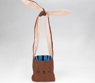 DIY-Nähset - Hasentasche - Braun - Velvet - abby and amy