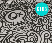 Sommersweat - UrbanArt - Skull - Kids Edition - Paneel - Grau Meliert - abby and me