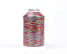 Gütermann Garn - Bulky Lock Multicolor - Bauschgarn No.80 - 1000m - Bordeaux/Grün