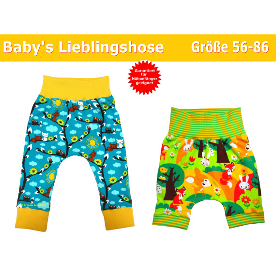 Schnittmuster  Babyhose Pumphose - inkl. Nähanleitung