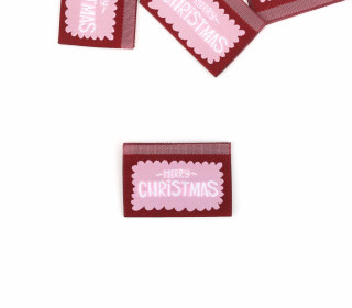 1 Label - MERRY CHRISTMAS - Bordeaux