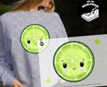 Onkel Bo's Bügelbilder - DIN A4 - Zitrus Fruits - Limette - BIG