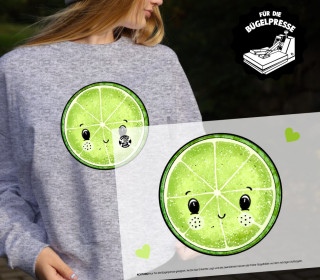 Onkel Bo's Bügelbilder - DIN A4 - Zitrus Fruits - Limette - BIG