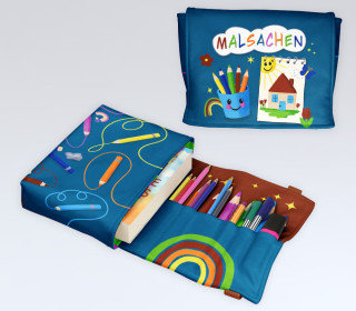 DIY-Nähset - Buch-Organizer - Malsachen - Kinder - Kreativquartier - Softshell - abby and amy
