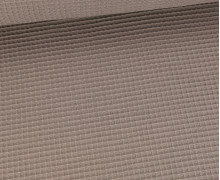 Waffel Piqué - Baumwolle - Taupe Hell