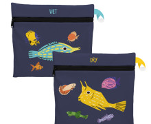 DIY-Nähset - 2 Wetbags - Softshell - Cute Fish
