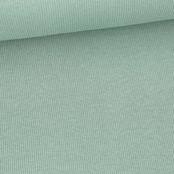 Bündchen Standard - Feine Rippen - Uni - Altgrün -  #553