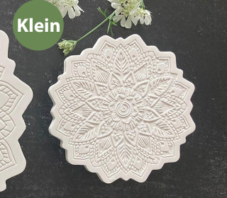 Silikon - Gießform - Untersetzer - Dekoteller - Mandala Blüte - Klein - vielfältig nutzbar